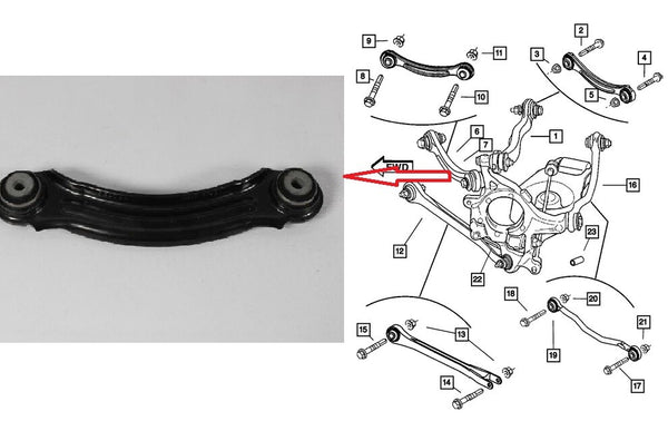 FOR CHRYSLER 300C DODGE CHARGER 05-12 RWD SCA/300C/002A REAR UPPER CONTROL ARM