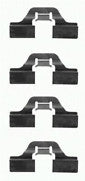 FOR AUDI 100 ALFA 145 CITROEN C3 C4 DS3 REAR MINTEX BRAKE SHOE FITTING KIT 