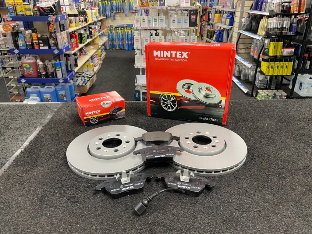 AUDI A1 TFSi TDi 2010 ON MINTEX BRAKE DISC BRAKE PADS FRONT REAR FULL SET 288MM