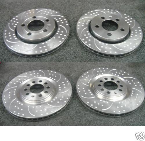 AUDI A3 AUDI TT QUATTRO GROOVED DIMPLED BRAKE DISC FRONT REAR 