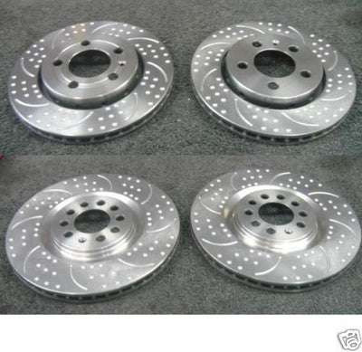 AUDI A3 AUDI TT QUATTRO GROOVED DIMPLED BRAKE DISC FRONT REAR 