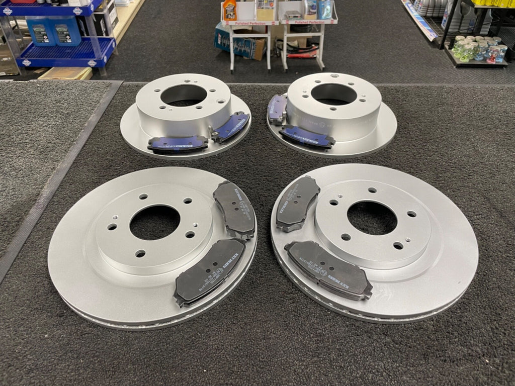 FOR MITSUBISHI SHOGUN PININ FRONT & REAR BRAKE DISCS & PADS