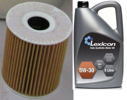 VW POLO 6R 1.2 TDI 10-13 OIL FILTER SERVICE KIT 5L FULLY SYNTHETIC ENGINE OIL