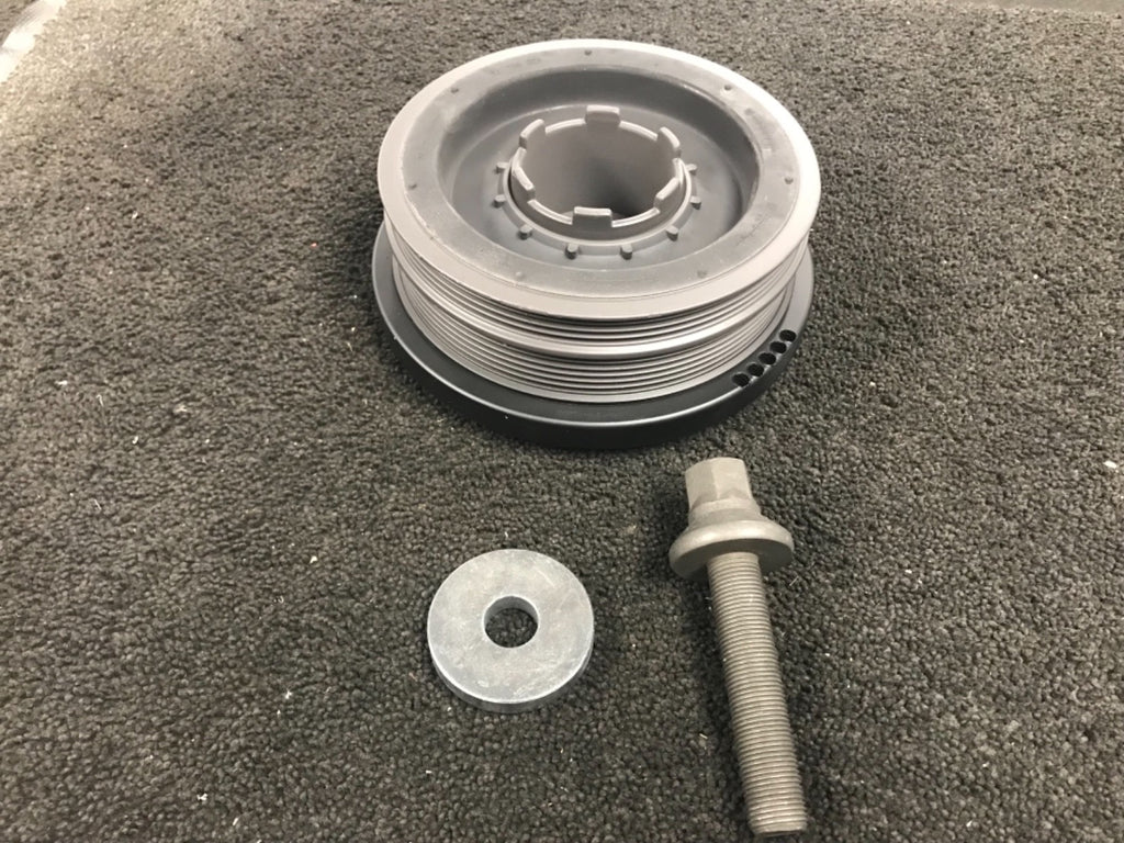 FOR BMW 118D 120D 318D 320D 520D X3 CRANKSHAFT VIBRATION DAMPER PULLEY + BOLT 