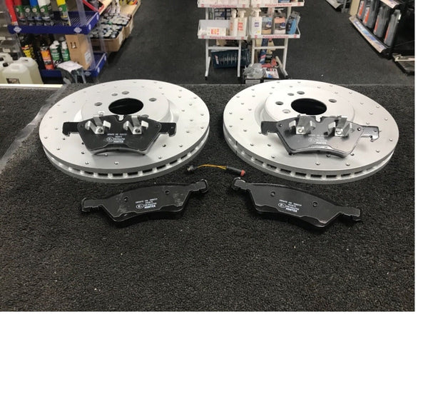 FOR MERCEDES GLE-CLASS GLE 250 D 4MATIC SPORT (MK3 (W166))  FRONT DRILLED DISCS