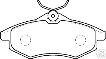 CITROEN C3 1.6VTR 1.4HDI FRONT BRAKE PADS MINTEX  SQUAR