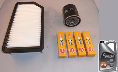 FOR HYUNDAI  i20 08-12 1.2 PETROL SERVICE KIT OIL AIR FILTER PLUG 5L QUALITY OIL