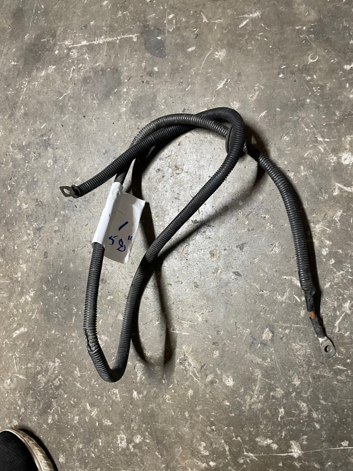 LANDROVER DEFENDER BATTREY FUSE BOX BODY EARTH LEAD CABLE 58"