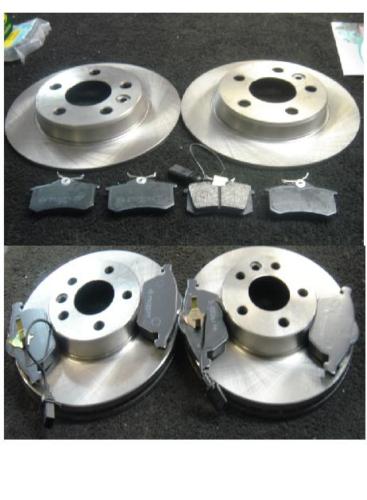 GALAXY 2.3 00-06 FRONT REAR BRAKE DISC & PADS 16" WHEEL