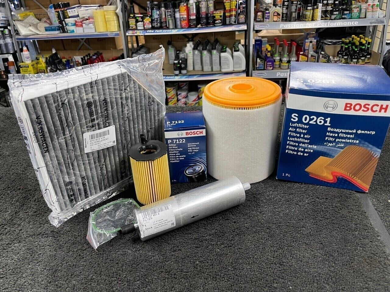 FORAUDI A4 2.0 3.0TDI B8 QUATTRO S LINE OIL AIR DIESEL FUEL CABIN FILTER KIT