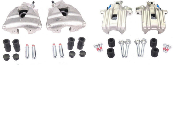 4 BRAKE CALIPER FRONT REAR+ SLIDER SEAT ALTEA CORDOBA IBIZA LEON TOLEDO FABIA