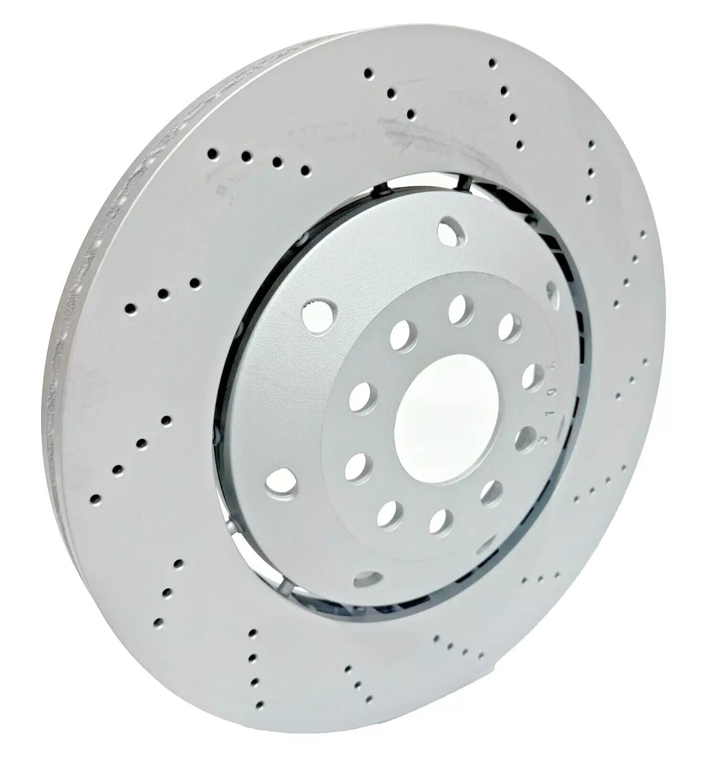 AUDI RS6 C5 2 FRONT BRAKE DISC DISCS 2002-05 GENUINE ZIMMERMAN DRILLED