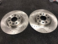 VW CC EOS JETTA PASSAT TSi TDi CROSS DRILLED GROOVED FRONT BRAKE DISC 312MM