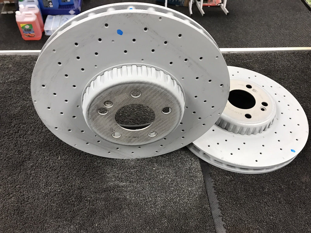 FOR MERCEDES C E CLASS AMG 2 FRONT BRAKE DISCS 342mm A0004212212