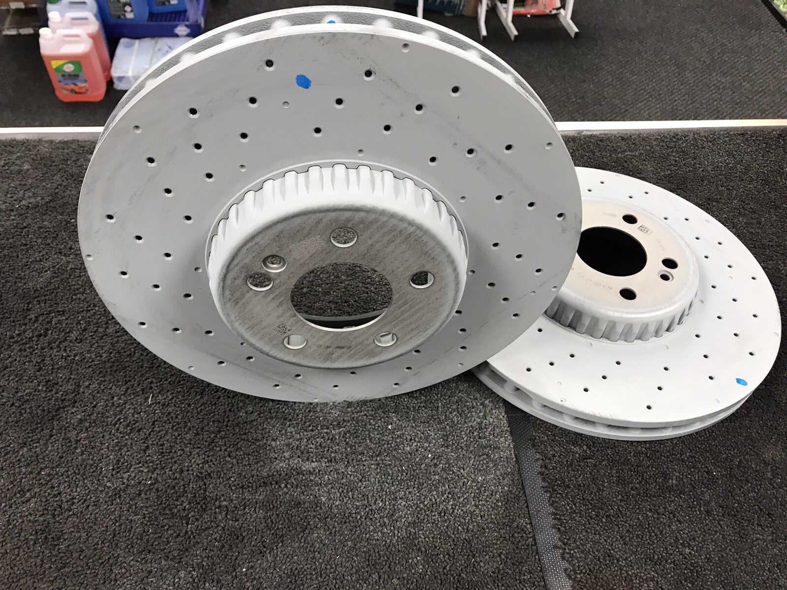 FOR MERCEDES C E CLASS AMG 2 FRONT BRAKE DISCS 342mm A0004212212