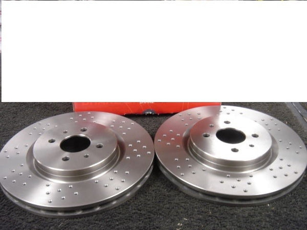  FOR FIAT COUPE  BRAVO BRAVA HGT BRAKE DISC CROSS DRILLED BRAKE DISC FRONT