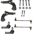 FORD FIESTA 1996-2002 2 LOWER WISHBONE ARMS 2 LINKS 2 TRACK ROD ENDS