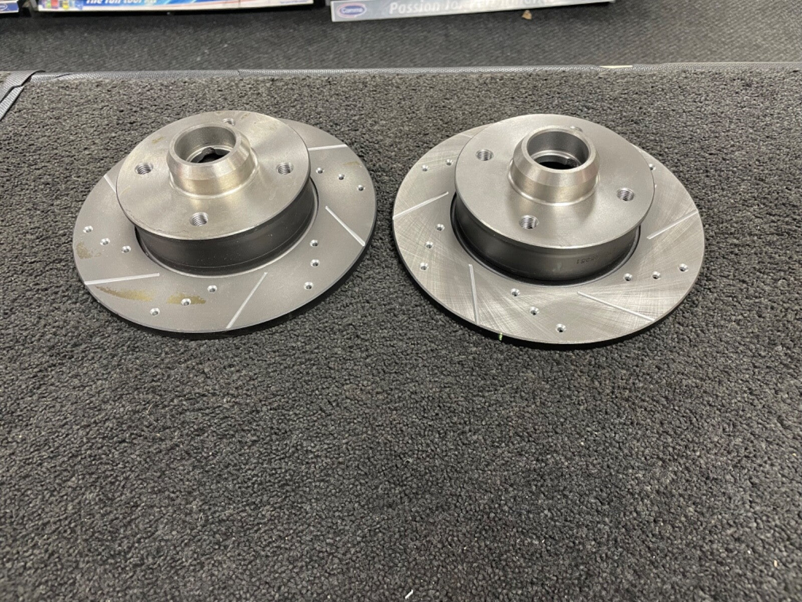 FIT FOR VW GOLF MK3 Corrado Passat JETTA REAR DRILLED GROOVED BRAKE DISCS 4 STUD