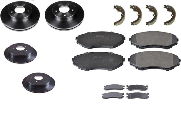 FOR MAZDA BONGO FRIENDIE FREDA IMPORT BRAKE DISCS  FRONT REAR BRAKE PAD SHOES