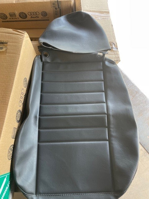 LAND ROVER DEFENDER 90 110 130 FRONT UPRIGHT SEAT +HEAD REST COVER VYNEL