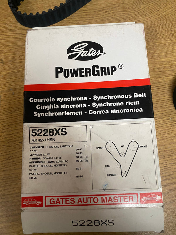 FOR HYUNDAI SONATA SHOGUN PAJERO 3.0 V6 GATES POWERGRIP TIMING BELT 5228XS