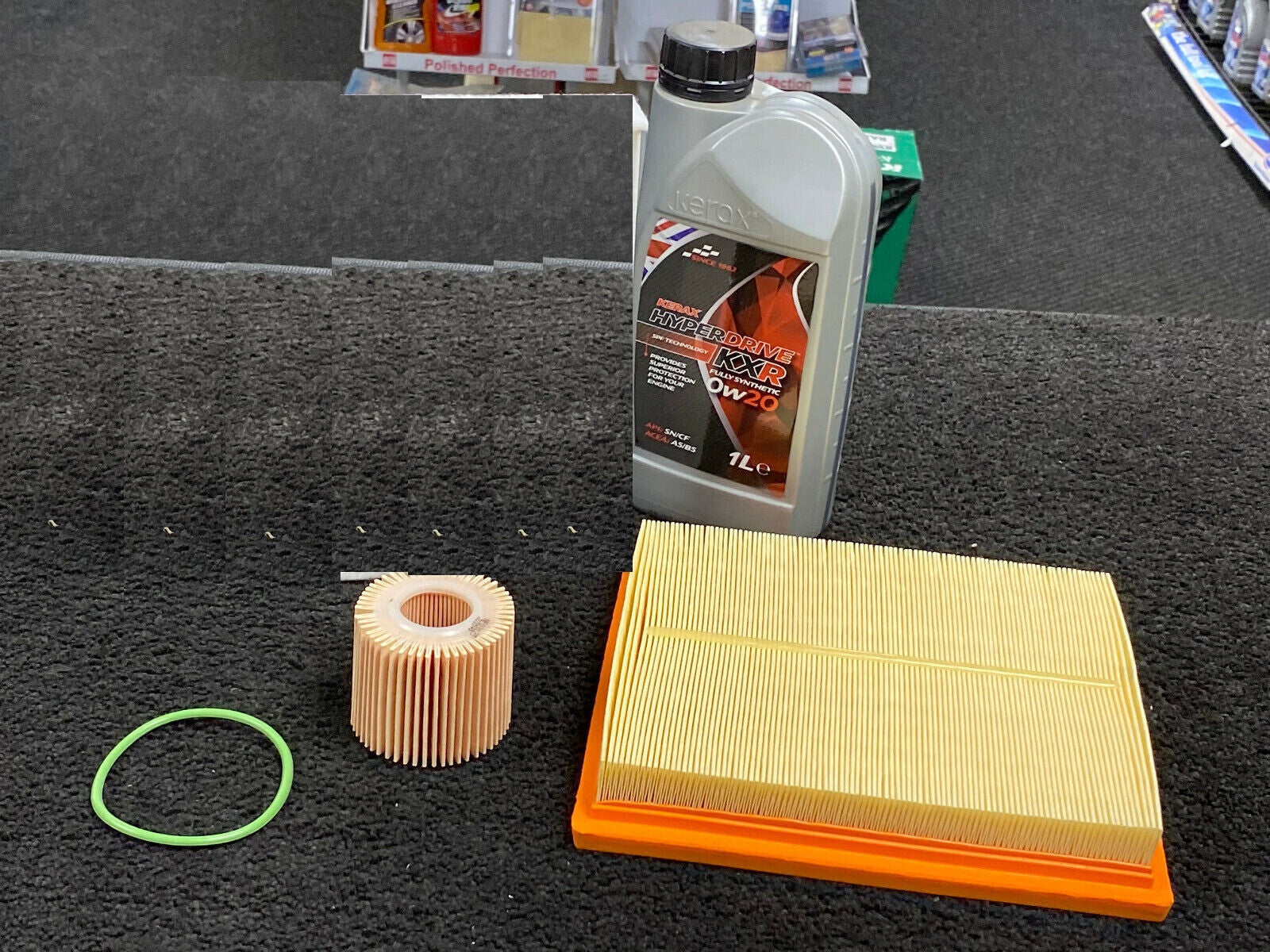 FOR TOYOTA AURIS 1.8 2ZRFXE AIR FILTER OIL FILTER AND OIL SERVICE KIT 0W20 5L