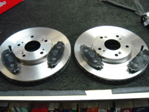 CIVIC 1.3 HYBRID 2006 ON FRONT BRAKE DISCS PADS 