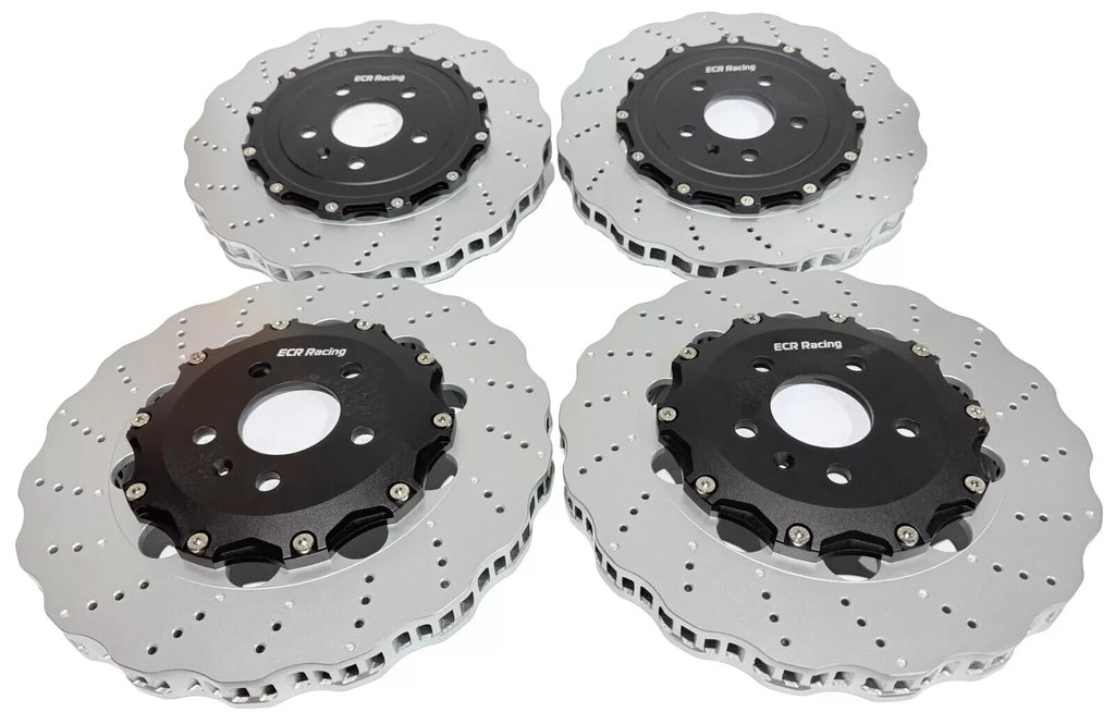 AUID R8 2007-15 PERFORMANCE WAVEY FLOATING BRAKE DISCS  FRONT REAR