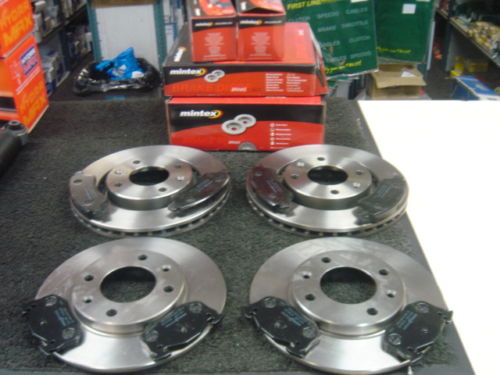 PEUGEOT 206COUPE CONVERTIBLE CC 2.0 MINTEX FRONT REAR BRAKE DISCS PADS