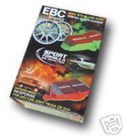 GOLF 1.8 1.9 2.3 99-ON EBC GREENSTUFF FRONT BRAKE PADS