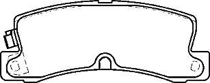 FOR TOYOTA CELICA 2.0 ST182 1990 REAR BRAKE PADS MINTEX 