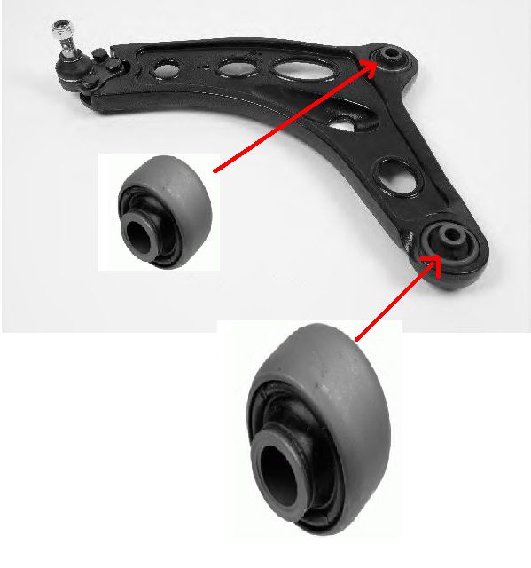 FOR VAUXHALL VIVARO NISSAN PRIMASTAR 06ON LOWER WISHBONE ARM BUSH  BUSHES KIT  