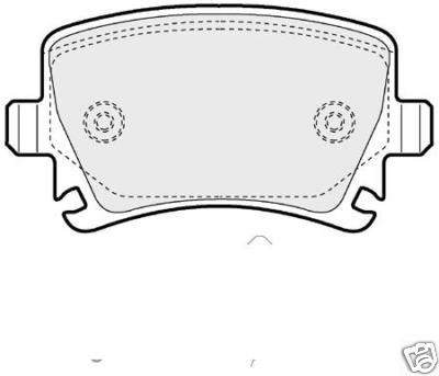 VW PASSAT AUDI A3 A4 A6 2005>  REAR  BRAKE PADS X 4 