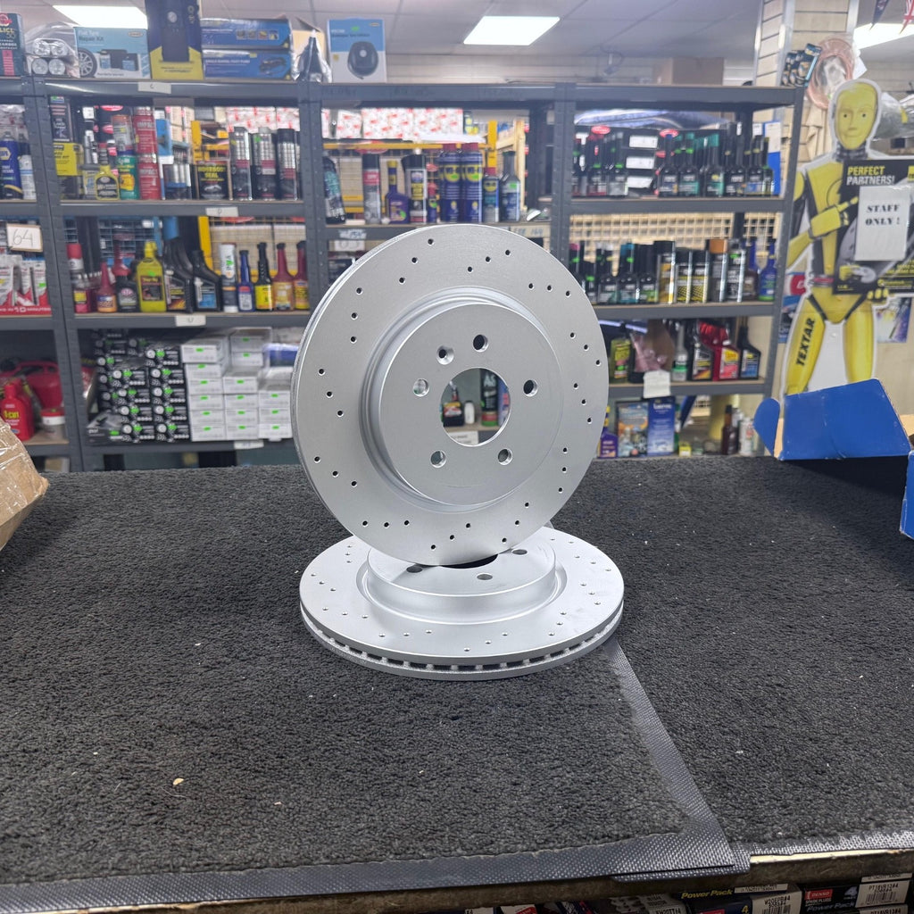 PERFORMANCE REAR DRILLED BRAKE DISCS ASTRA J GTC VXR TURBO 13429575 314MM