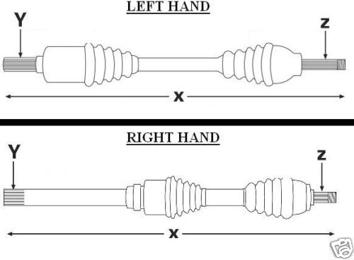 PEUGEOT 205 CITROEN C15 VISA DRIVE SHAFT DRIVESHAFT NEW