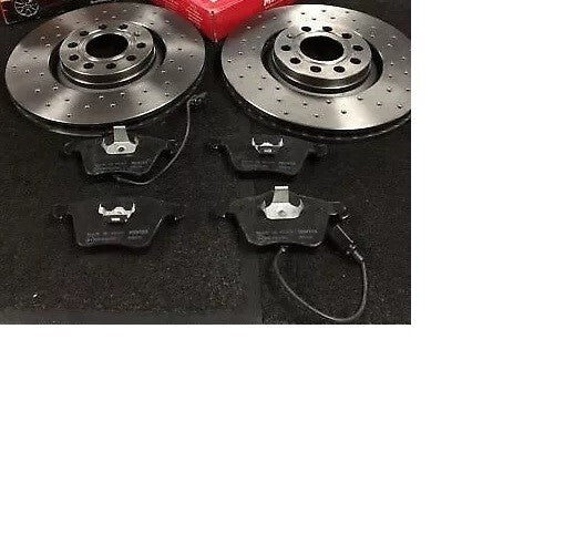 REAR PERFORMANCE DRILLED BRAKE DISC PAD SET FITS BMW X7 G07 XDrive40D 370 X 24