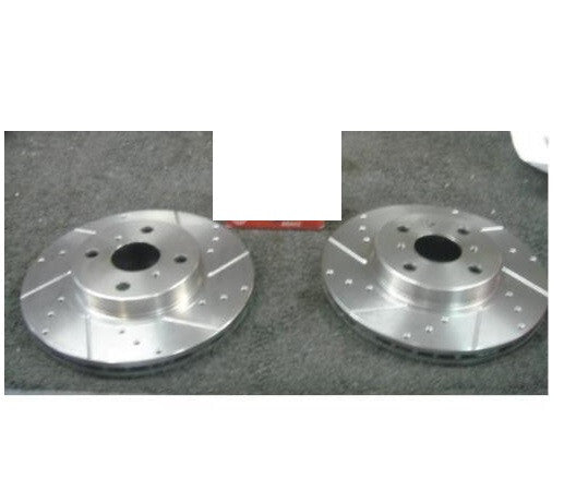 FIT FOR FORD 300MM 4 X 108 PCD DRILLED GROOVED BRAKE DISCS  CONVERSTIONS