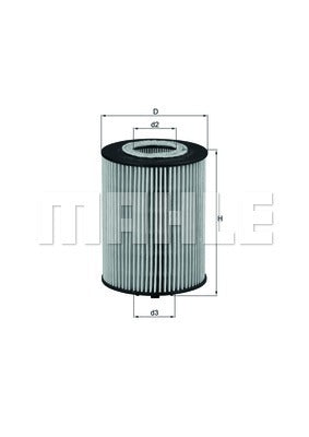 MAHLE OX 367D OIL  FILTER 
