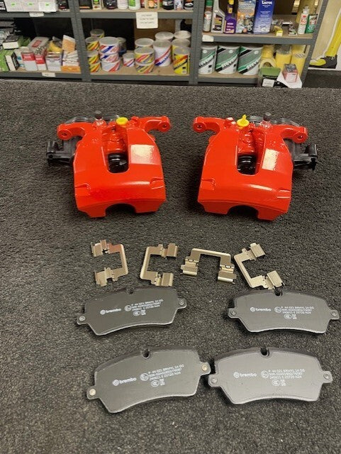 REAR ELECTRIC BRAKE CALIPER BRAKE PADS RANGE ROVER L405 SPORT 2013-ON RED