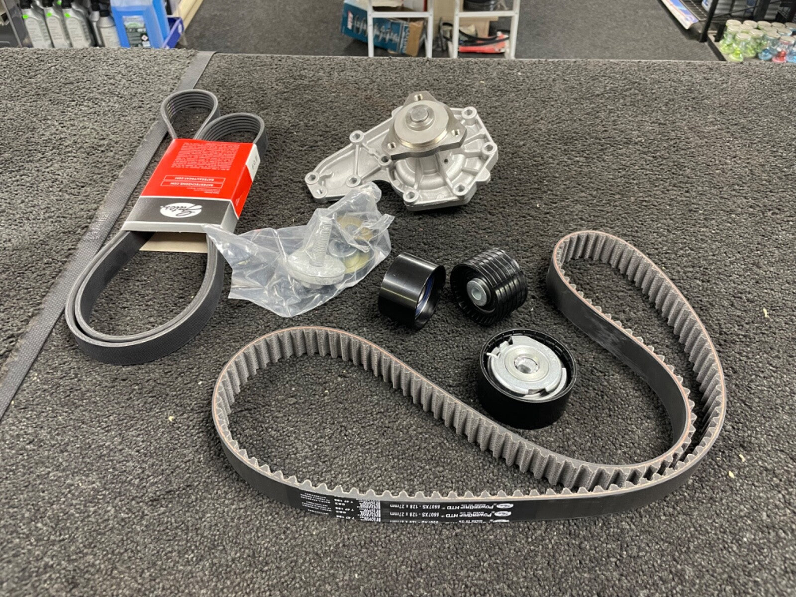 RENAULT CLIO 2.0 SPORT 182  TIMING BELT KIT AUX FAN BELT WATER PUMP PULLEY