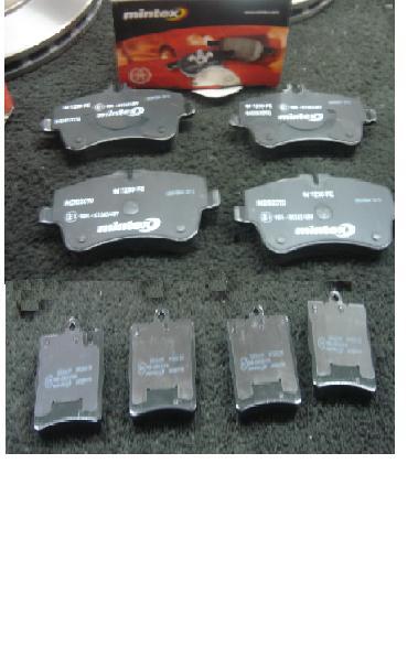 FOR MERCEDES CLASS W203 CLK MINTEX FRONT & REAR BRAKE PADS