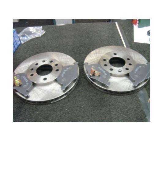 VAUXHALL VECTRA  B 1995-2002 2 FRONT BRAKE DISC BRAKE PADS 288MM 5STUD