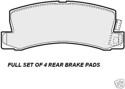 FOR LEXUS RX300 REAR BRAKE PADS FULL SET NEW 