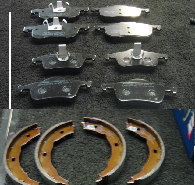 VOLVO S60 S70 S80 FRONT REAR BRAKE PADS & HB SHOES