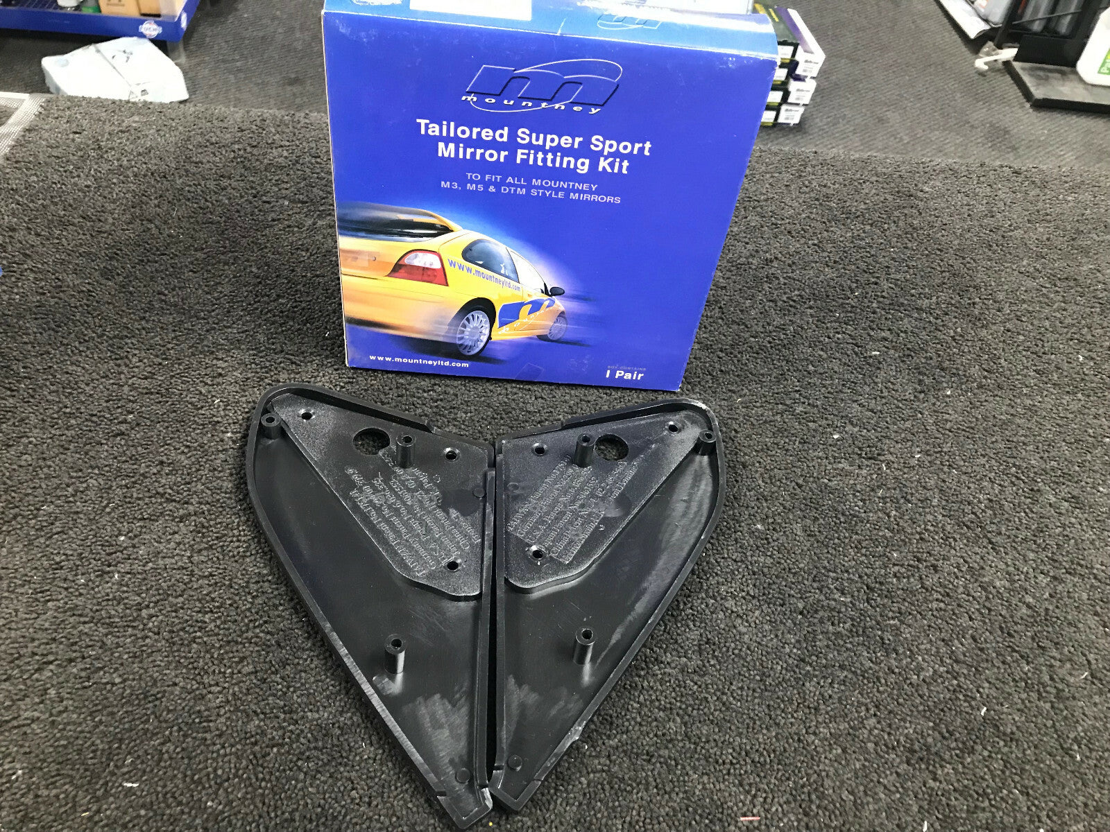 M3 STYLE SIDE MIRROR FIXING BACKING PLATES FOR RENAULT CLIO 1991-1997