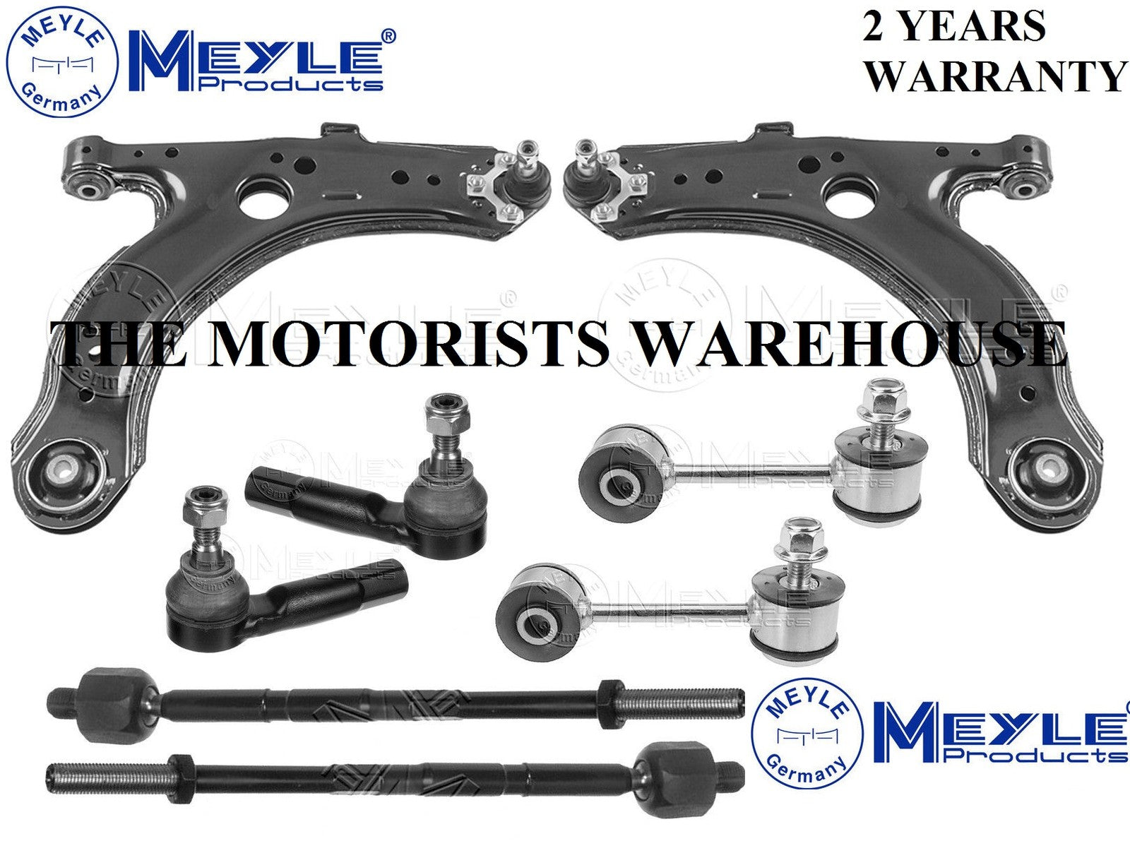 VW GOLF MK4 1.8 GTI TURBO FRONT CONTROL ARMS LINKS INNER OUTER RACK TIE ROD ENDS