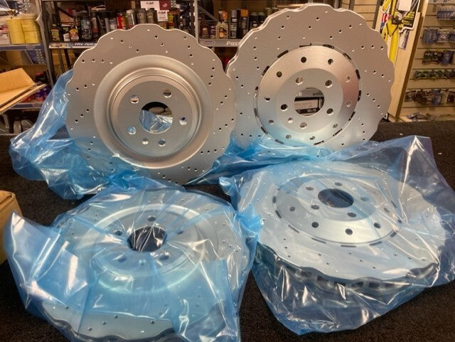 AUDI RS7 QUATTRO 2013-19 BRAKE DISC FRONT REAR + BREMBO BRAKE PAD FULL SET