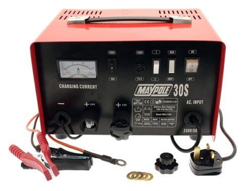 Metal Battery Charger - 20A - 12V/24V 730 MAYPOLE