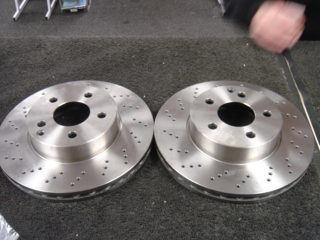 FORMERCEDES C 180 200 220 230 250 280 CGI W204  BRAKE DISCS FRONT CROSS DRILLED 