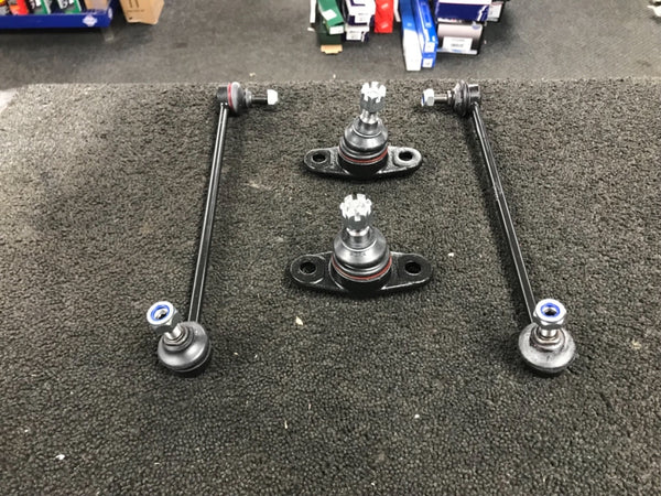 FOR KIA RIO 2005 to 2011  2 FRONT ANTI ROLL BAR DROP LINKS 2 LOWER BALL JOINTS 